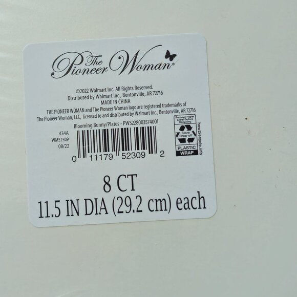 The Pioneer Woman Paper Plates Bunny Spring Easter Lot - Picture 4 of 7